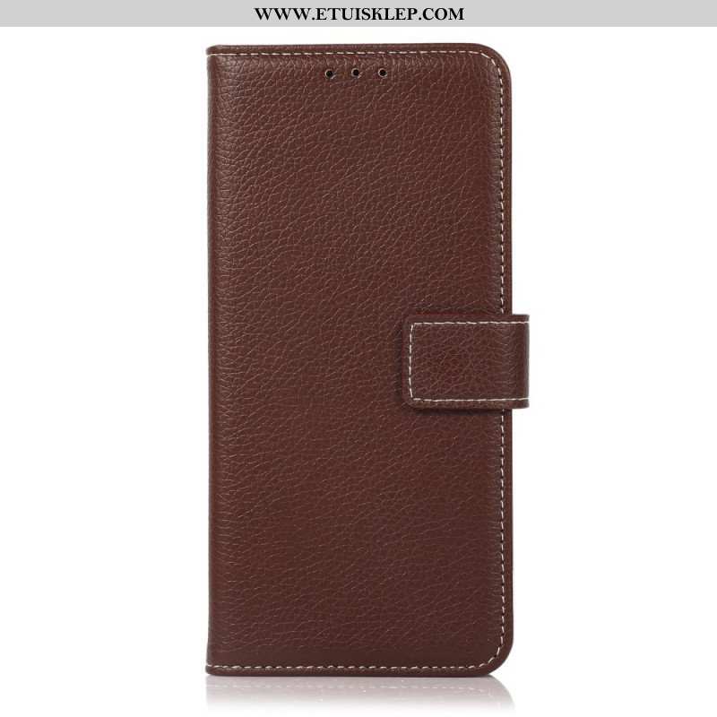 Obudowa Etui Na Telefon do Xiaomi Redmi Note 10 Pro Odsłonięte Szwy Liczi